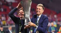 Crystal Palace chairman Steve Parish (right) took aim at Nottingham Forest after his side won the Conference League
