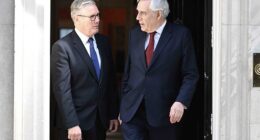 Keir Starmer welcomed Gordon Brown to Downing Street this morning