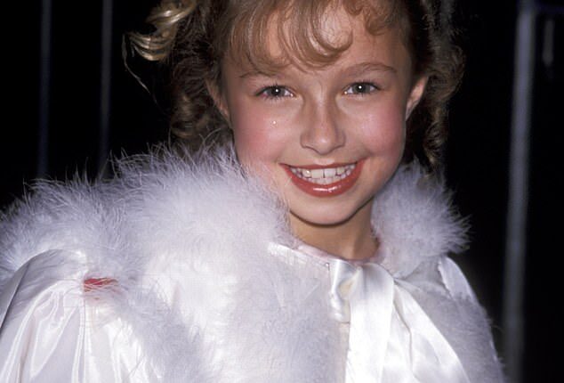 Hayden Panettiere, pictured 1998, has recalled the toll being a child star took on her ability to forge friendships with her classmates