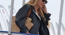 Hollywood star Jerry Hall has touched down in Scotland ahead of Celebrity Traitors filming after the star-studded line-up was revealed