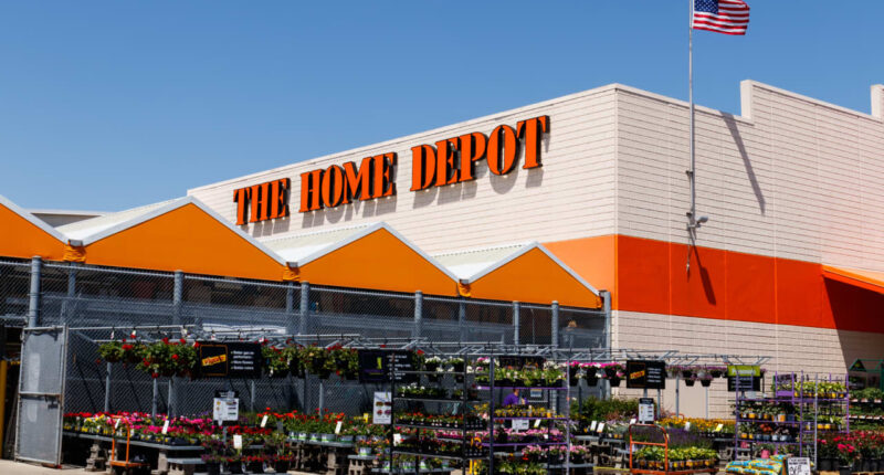 Home Depot’s stock rises as the full-year outlook was kept intact, a relief for worried investors