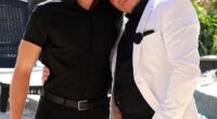 Reality TV star Barrie Drewitt-Barlow - seen with his partner, Scott Hutchison - is Britain's first openly gay football club owner and is starring in a Welcome to Wrexham-style documentary