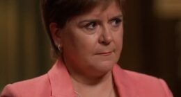 Nicola Sturgeon came close to tears as she refused to apologise 'for the crimes of my former husband'