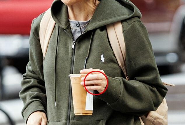 Brittany Swalwell was seen trying to keep a low-profile on Thursday while given a clear view of her ringless finger
