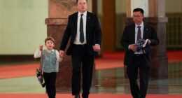 Tech billionaire Elon Musk has taken his son X Æ A-12 to an important meeting with China's leadership in Beijing