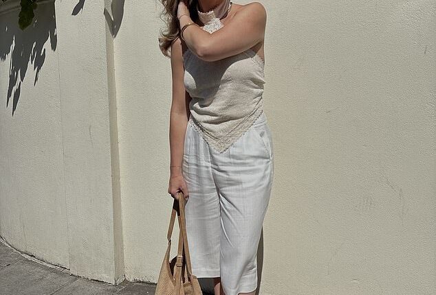 Fashion director Sophie Dearden-Howell in Next and Topshop
