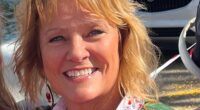 Lucy Preston, 61, seen above, and her husband were both at home in Plainfield Township when a house fire erupted at around 4am on Tuesday, leaving Lucy in intensive care and her husband dead while they lost all of their belongings