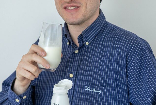 Luke Chafer drank one glass of kefir milk each day for a month, with astonishing results