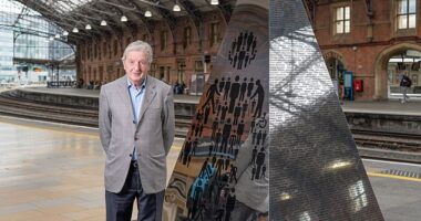 Roy Hodgson visits the memorial at Bristol Temple Meads station on Friday