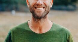 Robin Greenfield, 39, from Ashland, Wisconsin, has no job and lives in an old sauna with no electricity or running water