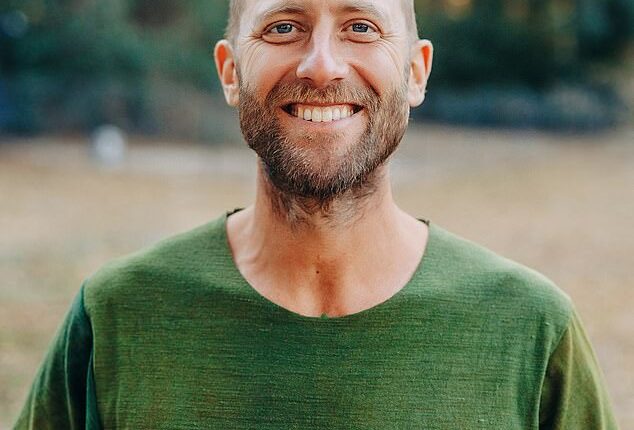 Robin Greenfield, 39, from Ashland, Wisconsin, has no job and lives in an old sauna with no electricity or running water