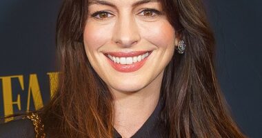 Anne Hathaway appears to rock a more natural smile. Experts have said certain features of teeth can make a person look more youthful