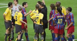The match still holds painful memories for Robert Pires, who was hooked off after Jens Lehmann was sent off for bringing down Samuel Eto'o