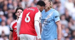 Arsenal's Gabriel was not sent off for a headbutt against Man City and therefore spared a ban