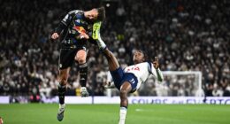 Jamie Carragher lambasted Mathys Tel for his 'crazy' overhead kick that led to a Leeds penalty