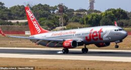 A Jet2 pilot suffered a suspected heart attack, forcing the late-night Tenerife-Birmingham flight to make an emergency landing in Porto (File image)