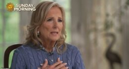 'I was frightened, because I had never ever seen Joe like that before or since. Never,' the former First Lady told CBS News