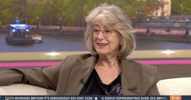 Kate Garraway and Maureen Lipman (pictured) were seen bonding while appearing live together on Good Morning Britain on Wednesday as the actress opened up on finding love again