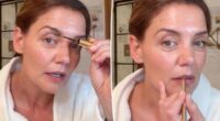 Katie Holmes uses Merit for her 'minimal makeup' routine