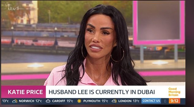 Katie Price has called out her husband Lee Andrews for 'making me look a massive d**k' after he failed to show up for their Good Morning Britain interview