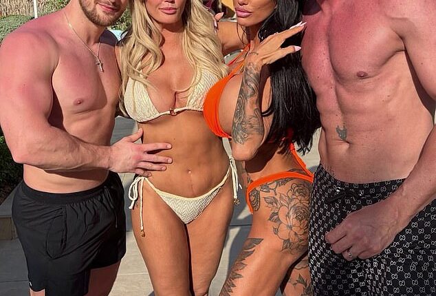 Katie Price's pal Kerry Katona has shared her scathing reaction to the star's husband Lee Andrews' kidnap saga (pictured with Katie, Lee and her boyfriend Paolo Margaglione