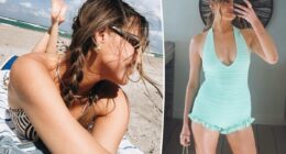 Kelsea Ballerini stuns in striped bikini before hinting at new music collab