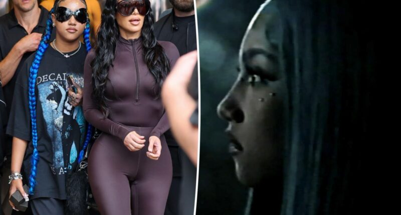 Kim Kardashian's daughter North West debuts under-eye piercings