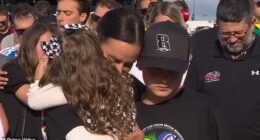 Kyle Busch's grieving wife Samantha and their two children attended the Coca-Cola 600 just days after the two-time champion's sudden death