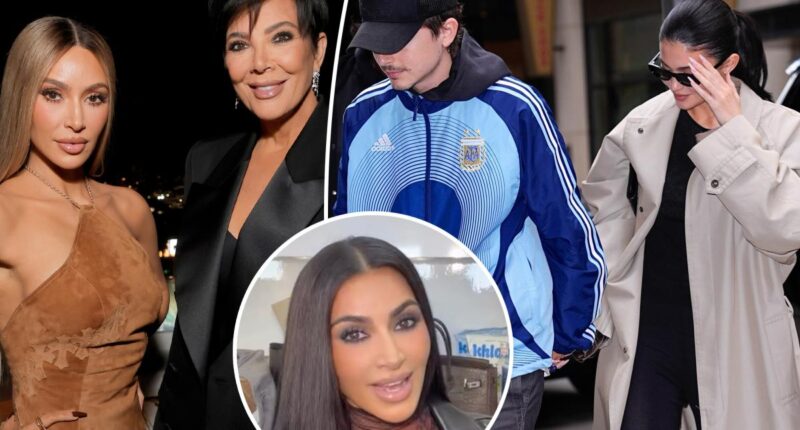 Kylie Jenner, Timothée Chalamet join Kim Kardashian and mom Kris to see 'The Fear of 13' on Broadway