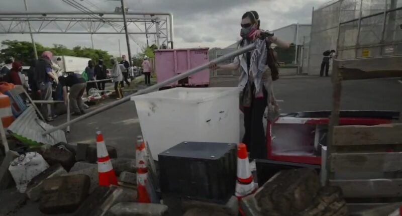 Leftist Activists Erect Illegal Encampment at ICE Facility. – The National Pulse