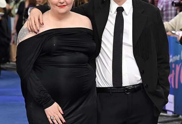 Lena Dunham was actually touched that her husband Luis Felber didn¿t know she was in Girls and assumed she was a 'curve model' when they were first introduced; pictured in September 2022 in London