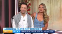 Married At First Sight star Clint Rice took a cheeky swipe at his TV bride, Lauren Hall, as he and his legal wife Jacqui Burfoot shared details of their recent New Zealand wedding on Today Extra on Thursday