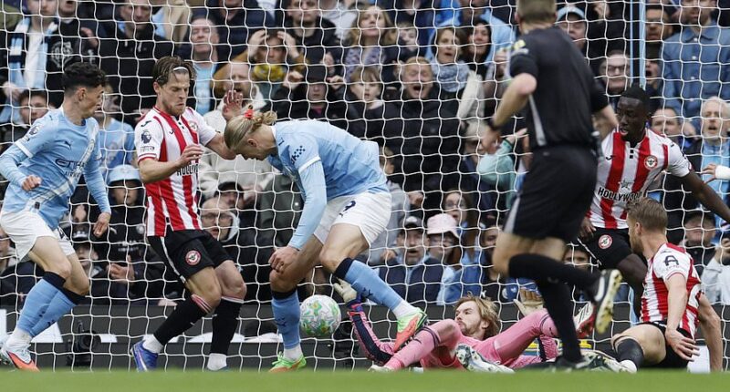 Man City vs Brentford - Premier League LIVE: Pep Guardiola's side move to within just two points of leaders Arsenal and improve their goal difference by claiming crucial 3-0 win