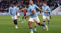 Reigan Heskey scored the winning goal as Manchester City beat Man United in the FA Youth Cup final