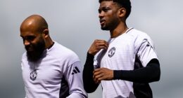 Bryan Mbeumo, Amad Diallo and their United team-mates have been training in a kit with no sponsor - but next year's deal with Betway is thought to be the most lucrative of its kind