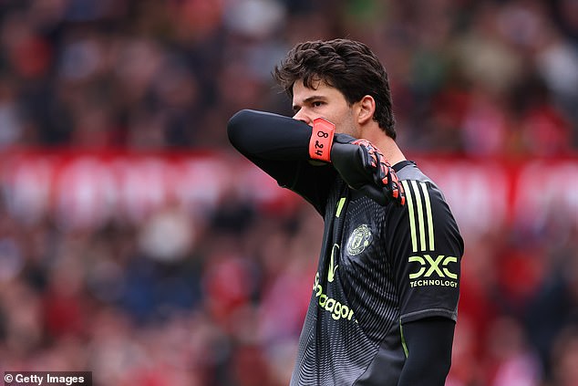 Senne Lammens made his first mistake to lead to a goal against Man United since joining