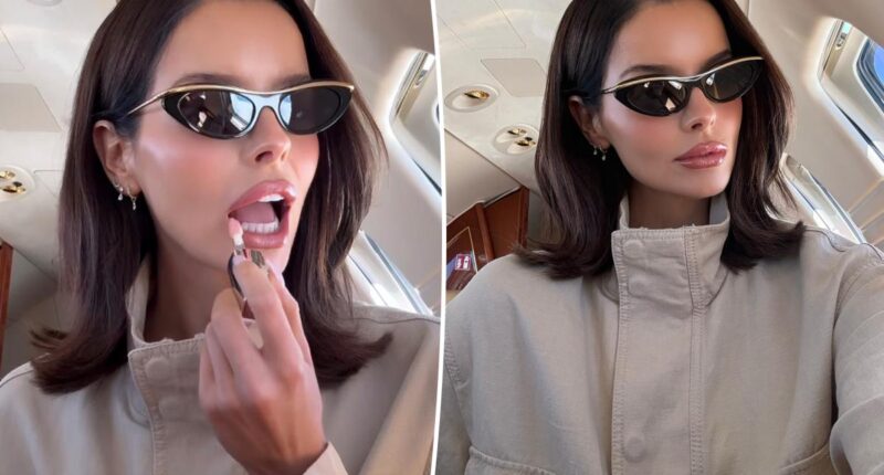 Maura Higgins wears $11 L'Oréal Plump Ambition Lip Oil to Cannes