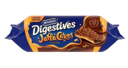 McVities has launched Jaffa Cake flavour Digestives (pictured) - after years of passionate debate over whether the original sweet treat is a biscuit or cake