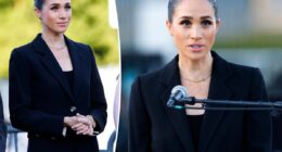 Meghan Markle attends the Lost Screen Memorial unveiling in Geneva