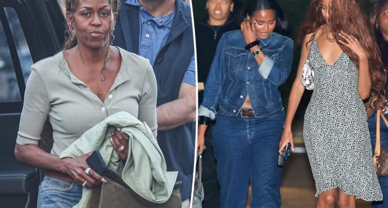 Michelle Obama and daughters have rare outing at celeb hotspot