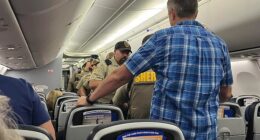 A United Airlines flight was forced to make an emergency landing after a passenger allegedly tried to storm the cockpit