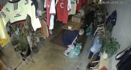 Two thieves, one masked and one brazenly unmasked, arrived at Bread and Butter Collections in Shoreditch at 4.30am on May 28 and broke into the store