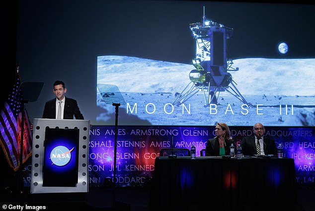 The base would cover hundreds of square miles in an environment where temperatures can range from more than 480 degrees Fahrenheit to minus -1200 degrees