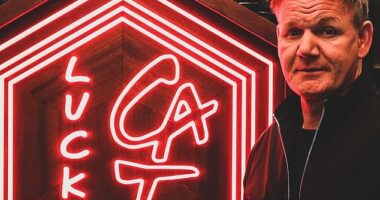 Celebrity chef Gordon Ramsay has slapped a 20 per cent 'optional' service charge at his Asian-themed restaurant, Lucky Cat, in the City of London