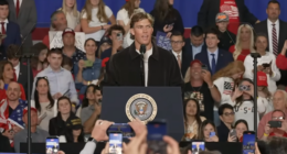 Jaxson Dart introducing Trump.