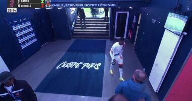 The Ballon d’Or winner headed straight down the tunnel after managing just 27 minutes in PSG’s 2-1 defeat to their next-door neighbours Paris FC on Sunday evening