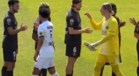 Goalkeeper Matvey Safonov was seen snubbing a hand shake with PSG team-mate Illia Zabarnyi in a squad friendly ahead of the Champions League final