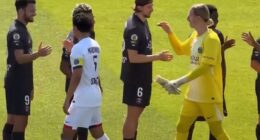 Goalkeeper Matvey Safonov was seen snubbing a hand shake with PSG team-mate Illia Zabarnyi in a squad friendly ahead of the Champions League final