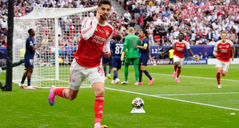PSG v Arsenal LIVE: Score and latest updates from Champions League final after Kai Havertz fires Gunners ahead