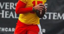 Chiefs star Patrick Mahomes at OTAs